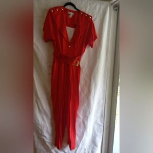 Vintage union made orange jumpsuit retro 70s 80s